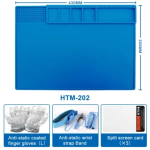 Repair Pad With Magnetic Heat-Resistant Soldering Station Silicon Soldering Mat Work Pad Desk BGA Platform Welding Pad Big Size 7