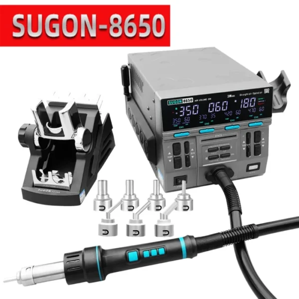 SUGON 8650 1300W Hot Air Rework Station 3 Mode Digital Display Intelligent BGA Rework Station For BGA PCB Chip Repair Tool 1