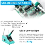 AIFEN A10 Soldering Station Compatible Original Soldering Iron Tip 210/245/115 Handle Control Temperature Welding Rework Station 4