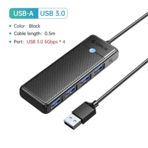 ORICO Type C HUB USB HUB 3.0 4-Port Splitter USB HUB Adapter Expansion Dock Ultra-Slim OTG Adapter For PC Computer Accessories 13