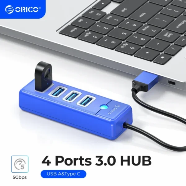 ORICO 5Gbps USB 3.0 HUB Colorful 4 Ports High Speed Mini Splitter OTG Adapter For Desk PC Computer Accessories HUAWEI Xiaomi 1