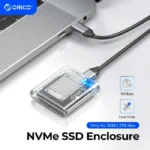 ORICO Mini 2230 M.2 SSD Case NVMe Enclosure 10Gbps M.2 to USB Type C Transparent External Adapter NVMe Enclosure for PCIe SSD 1