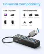 ORICO-Multi Type C Splitter 4 Ports USB 3.0 HUB 5Gbps High Speed OTG Adapter for PC Computer Accessories Macbook Pro 6