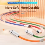 ORICO USB4 Cable 240W Silicone PD USB C Cable Data Line Fast Charging Cord Thunderbolt 3 8K for Tablet Laptop Samsung MacBook 2