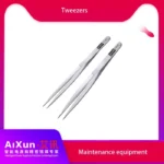 Aixun 0.1mm 0.15mm IC Chip Tweezers Motherboard Micro Repairing Forceps Planting Tin Flying Wire Clamp Repair Tweezers 1