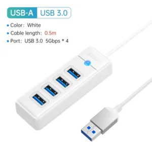 ORICO 5Gbps USB 3.0 HUB Colorful 4 Ports High Speed Mini Splitter OTG Adapter For Desk PC Computer Accessories HUAWEI Xiaomi 17