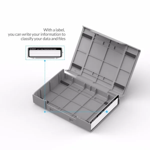 ORICO HDD ProtectIon Box 3.5 Inch External Storage Box For HDD SSD With label Design Moisture-proof 3