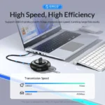 ORICO RGB USB HUB 4 Ports 3.0 Multi USB Splitter with Type C Charge Power Ultra-Slim OTG Adapter For PC Macbook Pro Lenovo 4