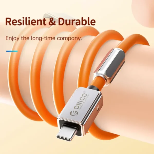 ORICO USB4 Cable 240W Silicone PD USB C Cable Data Line Fast Charging Cord Thunderbolt 3 8K for Tablet Laptop Samsung MacBook 5