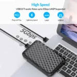 ORICO External HDD Case 2.5" HDD Case USB 3.0 to SATA 5Gbps Hard Drive Case for 7-9.5mm 2.5 inch SATA hd externo for PC 2