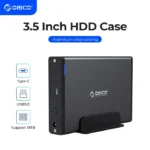 ORICO 3.5 inch HDD Case Type-C & USB3.0  Hard Drive Enclosure SATA  to USB 3.1 External Hard Drive Reader for 2.5/3.5'' HDD 1