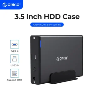 ORICO 3.5 inch HDD Case Type-C & USB3.0  Hard Drive Enclosure SATA  to USB 3.1 External Hard Drive Reader for 2.5/3.5'' HDD 1