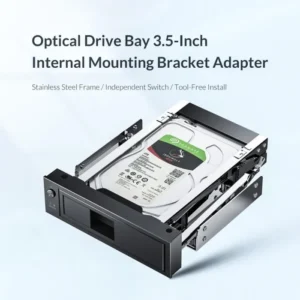 ORICO CD-ROM 3.5 inch Internal SATA Hard Drive SSD Adapter Drive Bay Converter Mounting Bracket Caddy Tray Mobile Rack Tool Free 2