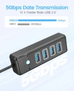 ORICO-Multi Type C Splitter 4 Ports USB 3.0 HUB 5Gbps High Speed OTG Adapter for PC Computer Accessories Macbook Pro 2