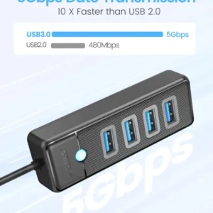 ORICO-Multi Type C Splitter 4 Ports USB 3.0 HUB 5Gbps High Speed OTG Adapter for PC Computer Accessories Macbook Pro 2