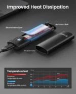 ORICO M.2 SATA NGFF SSD Enclosure USB 3.1 Type C 5Gbps External Solid State Enclosure Adapter for 2280/2260/2242/2230 SSD 4TB 3