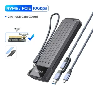 ORICO Big Discount For Hot Product  M2 SSD Case NVMe USB Type C Gen2 10Gbps PCIe SSD Enclosure M.2 NVMe Enclosure 5