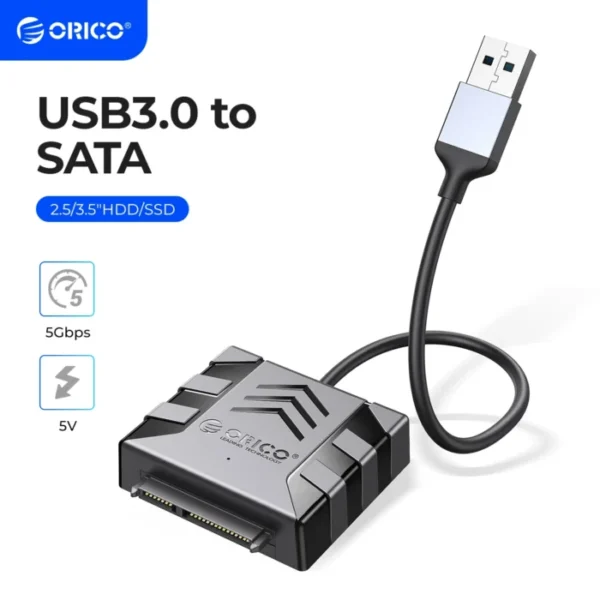 ORICO SATA Converter USB 3.0 to SATA Cable 5Gbps SATA Adapte For 2.5/3.5'' HDD/SSD External Hard Drive Disk 1