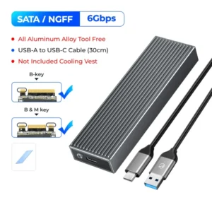 ORICO M2 SSD Case NVMe USB Type C Gen2 10Gbps PCIe SSD Case M2 SATA NGFF 5Gbps M.2 NVME Enclosure Disk Box M.2 SSD Case 12