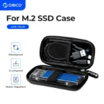 ORICO M.2 Hard Disk Case EVA  Portable HDD Storage Protection Bag for External M.2 Hard Drive/Earphone/Data Line HDD Case Black 1