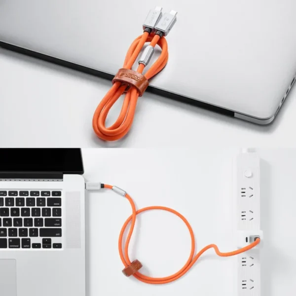 ORICO USB4 Cable 240W for Thunderbolt 4 PD3.1 Charging 40Gbps Data Transfer Video 8K@60Hz Silicone for iPhone Mac eGPU Laptop 6