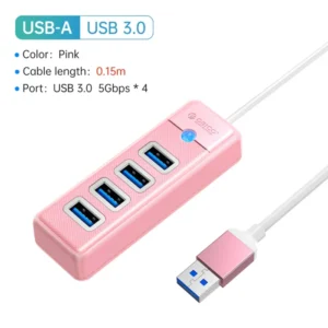 ORICO 5Gbps USB 3.0 HUB Colorful 4 Ports High Speed Mini Splitter OTG Adapter For Desk PC Computer Accessories HUAWEI Xiaomi 19