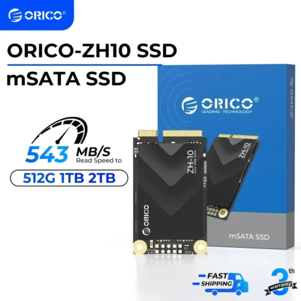 ORICO mSATA SSD SATA III 6Gbps 3D NAND Internal Solid State Drive 128GB 256GB 512GB 1TB 2TB for Laptops Ultrabooks Desktop-ZH10 1