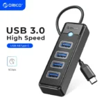 ORICO-Multi Type C Splitter 4 Ports USB 3.0 HUB 5Gbps High Speed OTG Adapter for PC Computer Accessories Macbook Pro 1