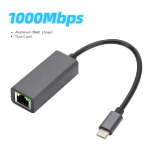 USB3.0 1000Mbps Network Card Type C USB to RJ45 Converter Wired Gigabit Ethernet Lan Adapter for Nintendo Switch Macbook Laptop 10