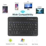 Bluetooth Wireless Keyboard Mini Keyboard For MacBook iPad  2.4G Rechargeable Gaming Receiver For Android iOS Windows 6