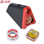 JCD 820 Aluminum Alloy Electric Soldering Iron Stand Holder with Welding Cleaning copper ball solder wire RMA flux 1