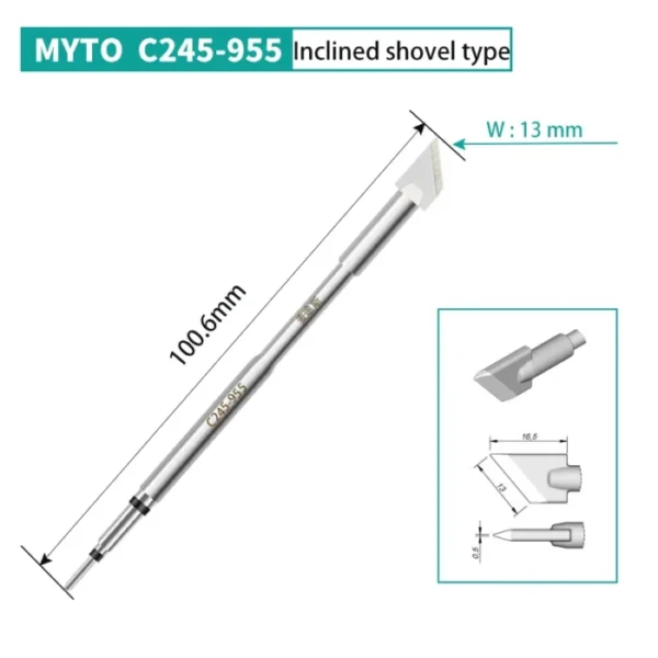 MYTO 1PCS/4PCS C245-913 C245-914 C245-752 C245-955 Shovel Type C245 Series Soldering Iron Tips Universal For J BC T245 5