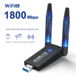 5G 6G 1800Mbps Wireless Network Card USB 3.0 WIFI Adapter Dual Band Usb3.0 Lan Ethernet Driver Free Bluetooth5.0 Adapter for PC 1