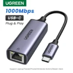 UGREEN USB C Ethernet Adapter 1000/100Mbps USB Lan RJ45 Thunderbolt 3 for Laptop Macbook Samsung iPad USB Ethernet Network Card 1