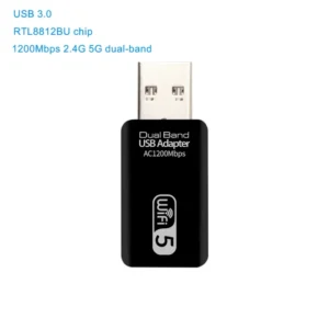 5G Wifi Adapter WiFi Usb 3.0 Adapter 1200Mbps Wireless Network Card Wifi Dongle Receiver Lan Ethernet Adaptor For Pc Laptop 11