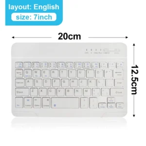 Bluetooth Wireless Keyboard Mini Keyboard For MacBook iPad  2.4G Rechargeable Gaming Receiver For Android iOS Windows 8