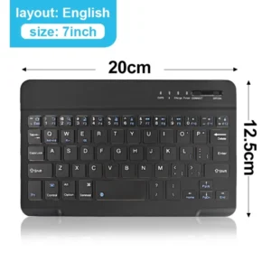 Bluetooth Wireless Keyboard Mini Keyboard For MacBook iPad  2.4G Rechargeable Gaming Receiver For Android iOS Windows 7