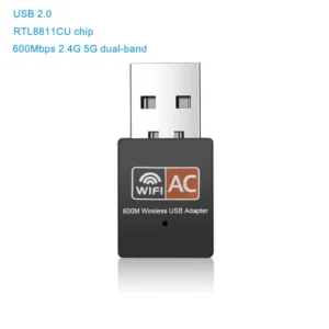 5G Wifi Adapter WiFi Usb 3.0 Adapter 1200Mbps Wireless Network Card Wifi Dongle Receiver Lan Ethernet Adaptor For Pc Laptop 8