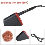 JCD 820 Aluminum Alloy Electric Soldering Iron Stand Holder with Welding Cleaning copper ball solder wire RMA flux 5